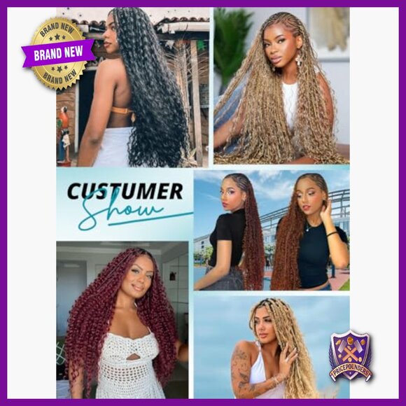 16 Inch Human Hair Extensions for Boho Braids, 100g Brazilian Virgin Curly main image 4